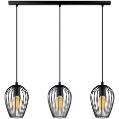 49478 Подвес NEWTOWN, 3x60W (E27), L700, H1100, сталь, черный 49478 Подвес NEWTOWN, 3x60W (E27), L700, H1100, сталь, черный