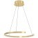 390516 Светодиодный подвес с регулировкой цветовой температуры LABONETE, 24,8W(LED), Ø800, 2200-6500K, 4100lm, алюминий, сталь, золотой, белый
