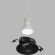 DK3024-BK Встраиваемый светильник, IP 20, 10 Вт, GU5.3, LED, черный, пластик