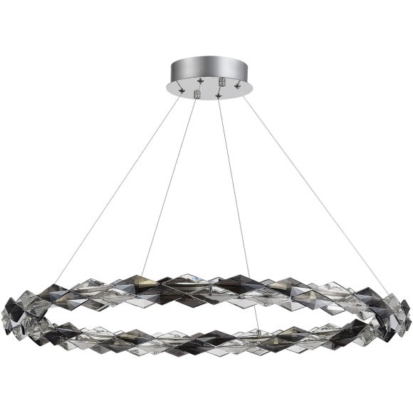 SL6009.113.01 Люстра подвесная ST-Luce Хром/Прозрачно-Дымчатый LED 1*30W 3000K DIAMANTA