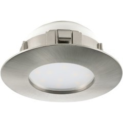 95819 Светодиодный встраиваемый светильник PINEDA, 1х4,9W(LED), ?78, IP44, пластик, никель матовый 95819 Светодиодный встраиваемый светильник PINEDA, 1х4,9W(LED), ?78, IP44, пластик, никель матовый