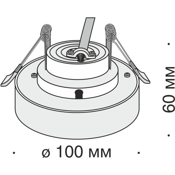 Встраиваемый светильник Maytoni DL035-2-L6B Planet светодиодный LED 11W