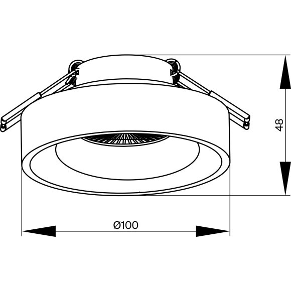 Встраиваемый светильник Maytoni DL035-2-L6B Planet светодиодный LED 11W