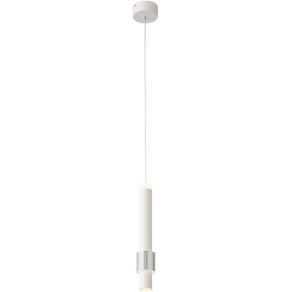 SL1591.503.01 Светильник подвесной ST-Luce Белый, Алюминиевый/Белый LED 1*6W 3000K Подвесные светильники