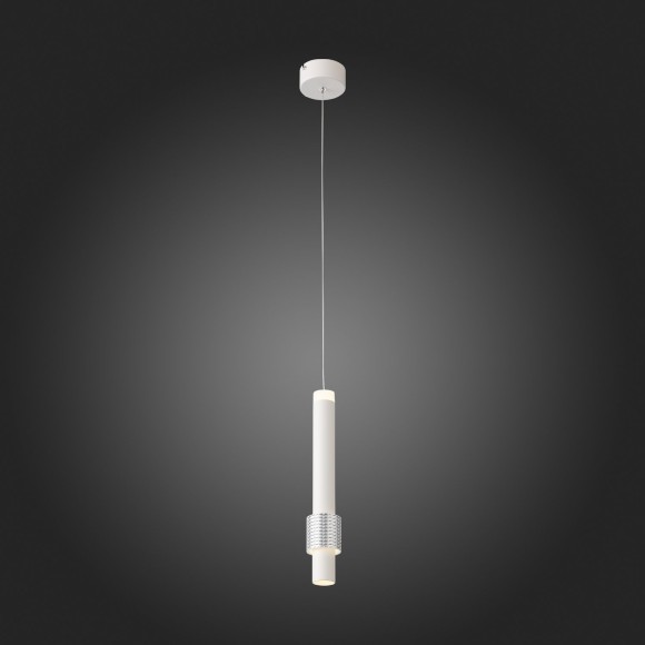 SL1591.503.01 Светильник подвесной ST-Luce Белый, Алюминиевый/Белый LED 1*6W 3000K Подвесные светильники