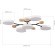 SLE6006-502-05 Светильник потолочный Белый/Белый LED 5*12W 3000K/4500K/6000K FAEMA