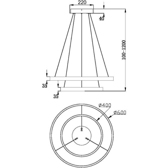 Подвесной светильник Maytoni MOD058PL-L55BS3K Подвесной светильник Maytoni MOD058PL-L55BS3K