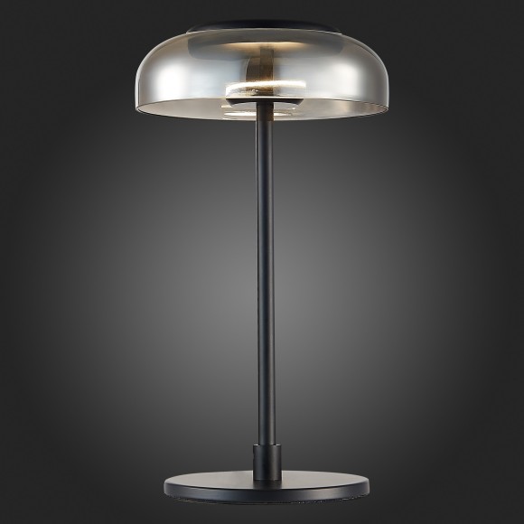 SL6002.404.01 Прикроватная лампа ST-Luce Черный/Дымчатый LED 1*7W 4000K LAZIO