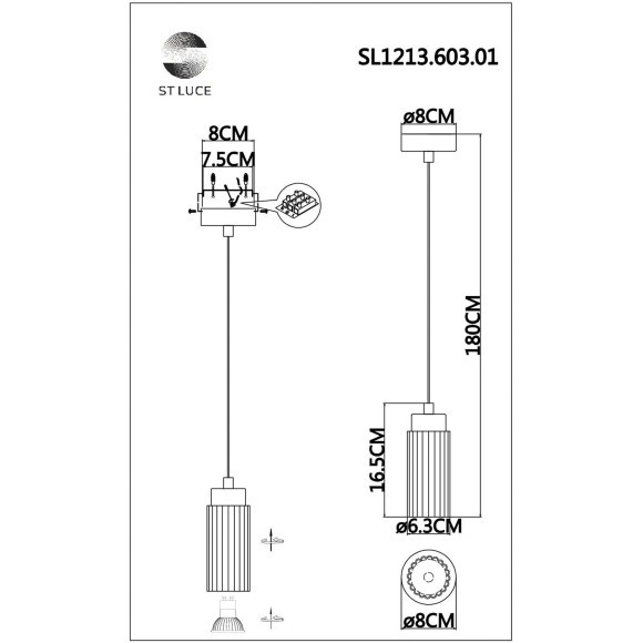 SL1213.603.01 Подвес ST-Luce Розовый/Розовый GU10 1*5W 4000K KENDO SL1213.603.01 Подвес ST-Luce Розовый/Розовый GU10 1*5W 4000K KENDO