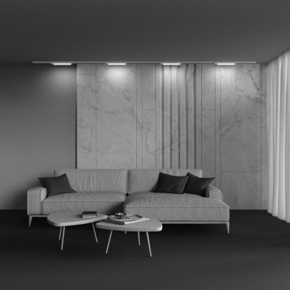 Однофазный двужильный светодиодный трековый светильник Maytoni Unity TR000-1-12W3K-W Basis 3000К 900Лм CRI90+ 110° 12Вт