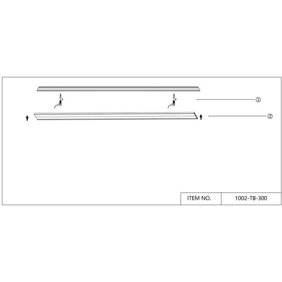 Плоский 3м магнитный шинопровод толщиной 5мм Favourite Unika 1002-TB-300