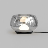 DK6747-BK+SM Настольная лампа с дымчатым серым стеклом Denkirs FLOA 8 Вт 3000К