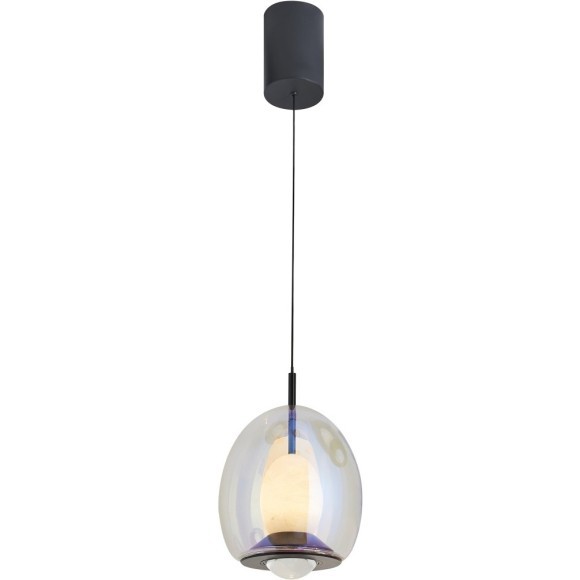 4031/00/01PL Stilfort Geolight (Джеолайт) Черный светильник с прозрачным каменным плафоном LED