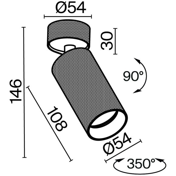 Потолочный светильник Technical C082CL-01-GU10-B Потолочный светильник Technical C082CL-01-GU10-B