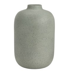 421435 PRUSH Ваза декоративная зеленая камень H305 Ø200