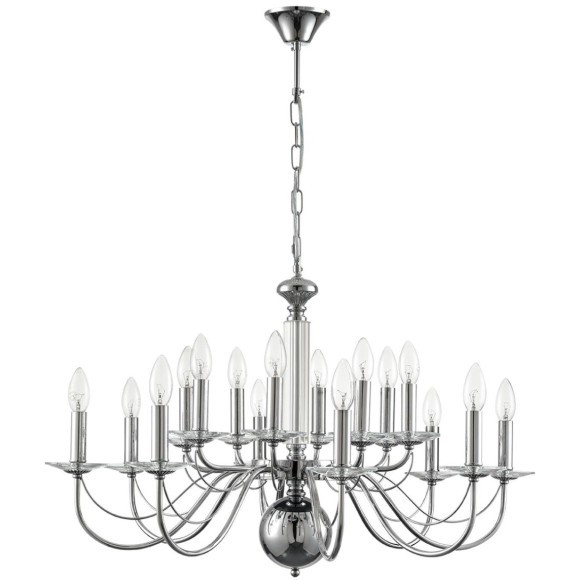 8034/16 CLASSI LN24 хром, металл/стекло Люстра подвесная Е14 16*40W 220V INCANTO 8034/16 CLASSI LN24 хром, металл/стекло Люстра подвесная Е14 16*40W 220V INCANTO