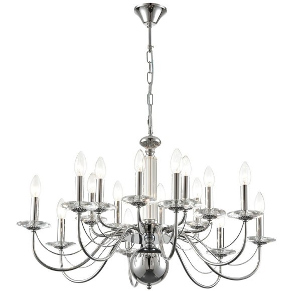 8034/16 CLASSI LN24 хром, металл/стекло Люстра подвесная Е14 16*40W 220V INCANTO 8034/16 CLASSI LN24 хром, металл/стекло Люстра подвесная Е14 16*40W 220V INCANTO