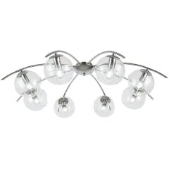 SLE102602-08 Светильник потолочный Хром/Прозрачный E14 8*40W RATELLA SLE102602-08 Светильник потолочный Хром/Прозрачный E14 8*40W RATELLA