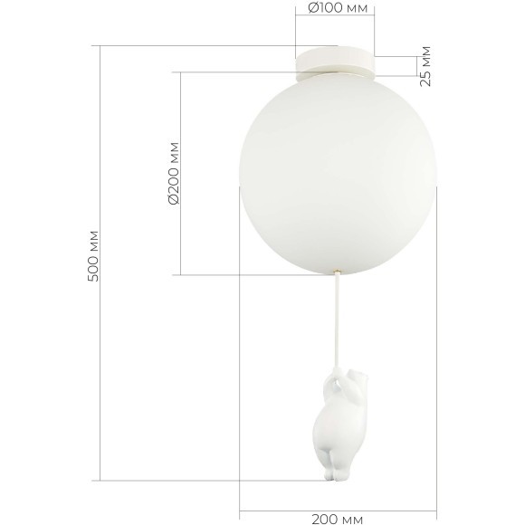 SLE115412-01 Подвес Белый/Белый E27 1*60W MODENA