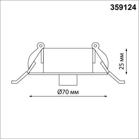 База для встраиваемого монтажа светильников 359128-359133 RAMO 359124 База для встраиваемого монтажа светильников 359128-359133 RAMO 359124
