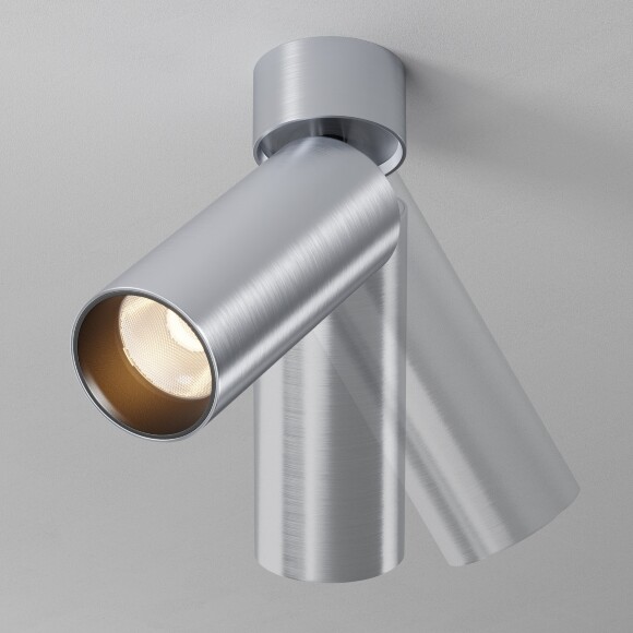 Maytoni C055CL-L12W2.7K-W-PT Накладной потолочный поворотный светодиодный спот, теплого света, металл цвета брашированная платина, COB LED 12Вт 2700К 1050лм 50° CRI90 IP20 220V светодиоды Bridgelux, диммируемые при смене блока питания Maytoni C055CL-L12W2.7K-W-PT Накладной потолочный поворотный светодиодный спот, теплого света, металл цвета брашированная платина, COB LED 12Вт 2700К 1050лм 50° CRI90 IP20 220V светодиоды Bridgelux, диммируемые при смене блока питания