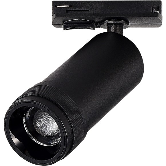ST385.446.20 Св-к трек. Zoom Черный LED 1*20W 4000K 1 800Lm Ra 10-55° IP20 D65xH145 220V Однофазная трековая система