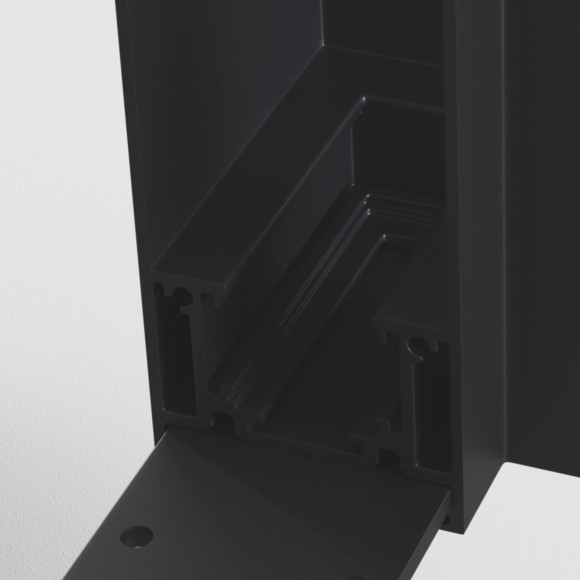 Угловой коннектор для накладных шинопроводов Maytoni Gravity TRA004CL-21B Угловой коннектор для накладных шинопроводов Maytoni Gravity TRA004CL-21B