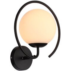 SL418.401.01 Светильник настенный Черный/Белый E27 1*60W GALIO SL418.401.01 Светильник настенный Черный/Белый E27 1*60W GALIO