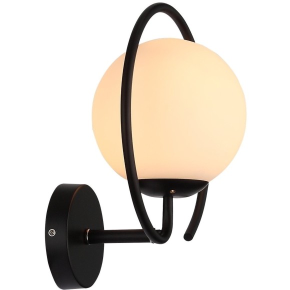 SL418.401.01 Светильник настенный Черный/Белый E27 1*60W GALIO SL418.401.01 Светильник настенный Черный/Белый E27 1*60W GALIO