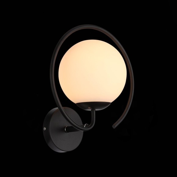 SL418.401.01 Светильник настенный Черный/Белый E27 1*60W GALIO SL418.401.01 Светильник настенный Черный/Белый E27 1*60W GALIO