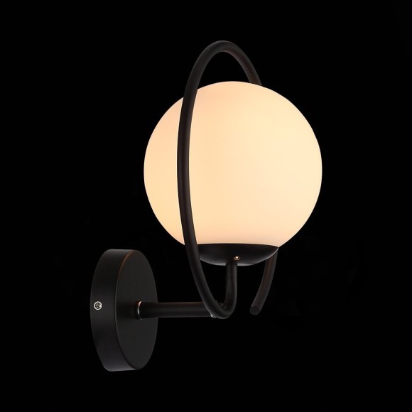 SL418.401.01 Светильник настенный Черный/Белый E27 1*60W GALIO SL418.401.01 Светильник настенный Черный/Белый E27 1*60W GALIO
