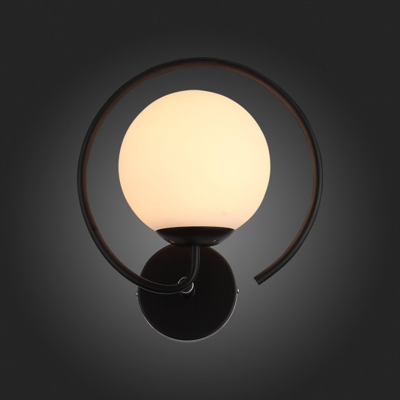 SL418.401.01 Светильник настенный Черный/Белый E27 1*60W GALIO SL418.401.01 Светильник настенный Черный/Белый E27 1*60W GALIO