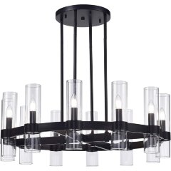 SL1237.403.12 Люстра подвесная ST-Luce Черный/Прозрачный E14 12*15W ISLA SL1237.403.12 Люстра подвесная ST-Luce Черный/Прозрачный E14 12*15W ISLA