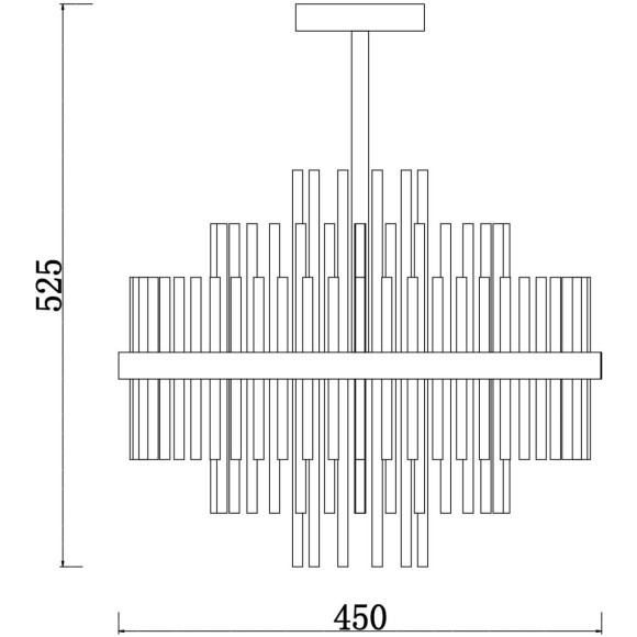 Люстра на штанге Freya FR5216PL-06BS Agora под лампы 6xE14 60W