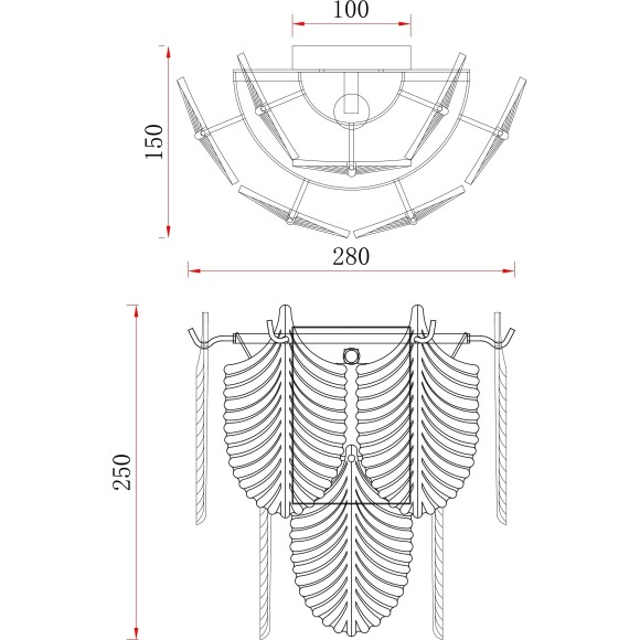Бра Freya FR5143WL-01G Hloya под лампу 1xE14 60W