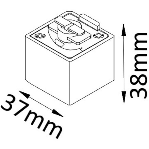 Адаптер для уст. любого подвесного светильника на однофазные шинопроводы Crystal Lux CLT 0.212 03 WH