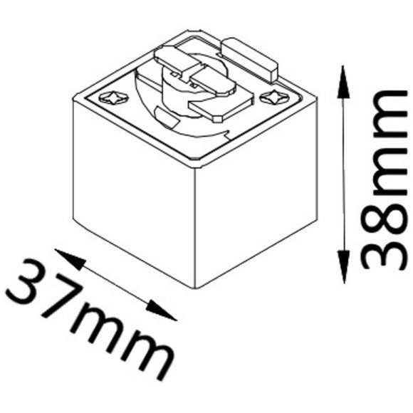 Адаптер для уст. любого подвесного светильника на однофазные шинопроводы Crystal Lux CLT 0.212 03 WH
