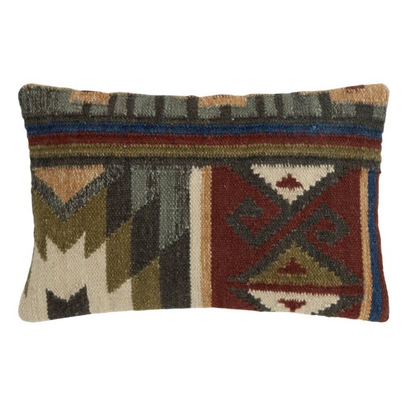 420119 CHEVERY Подушка декоративная L500 B300, наволочка: 90% шерсть/10% хлопок + 100% хлопок, терракотовый, беж 420119 CHEVERY Подушка декоративная L500 B300, наволочка: 90% шерсть/10% хлопок + 100% хлопок, терракотовый, беж