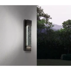 Уличный настенный светильник EGLO VILLAGRAZIA 98153, встроенный LED 2 × 3,3Вт, 3000К, 680Лм, IP44, подключение 220В, высота 300 мм