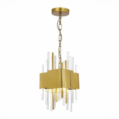 SL1633.203.04 Люстра подвесная ST-Luce Матовое золото/Матовое золото,Прозрачный E14 4*40W OLVERA SL1633.203.04 Люстра подвесная ST-Luce Матовое золото/Матовое золото,Прозрачный E14 4*40W OLVERA