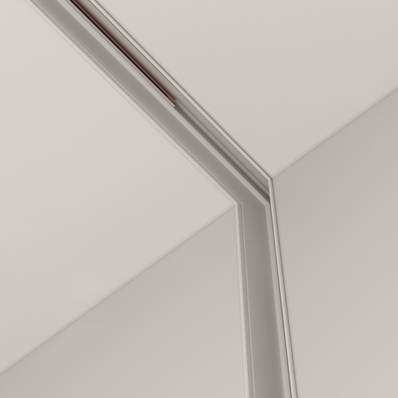 Угловой соединитель вертикальный для шинопроводов в ГКЛ 12.5мм Maytoni Exility TRA034ICL-42.12W