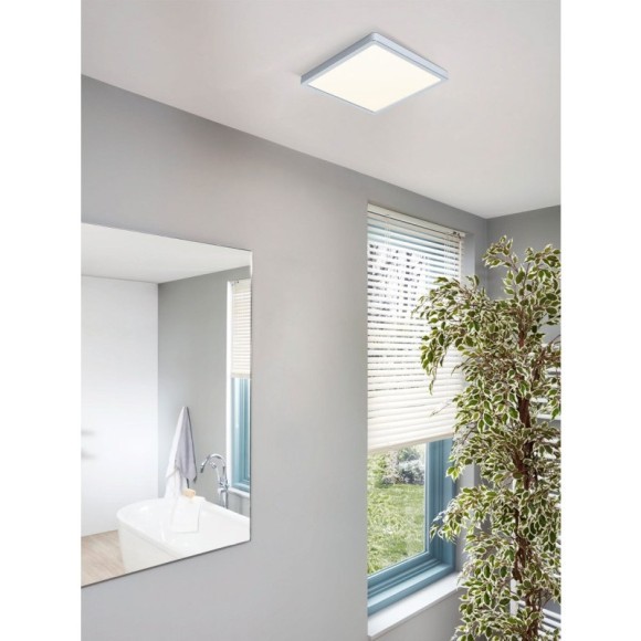 99269 Светодиодный накладной светильник FUEVA 5, 20,5W (LED), 285х285, H28, 2400lm, 3000K, IP44, сталь