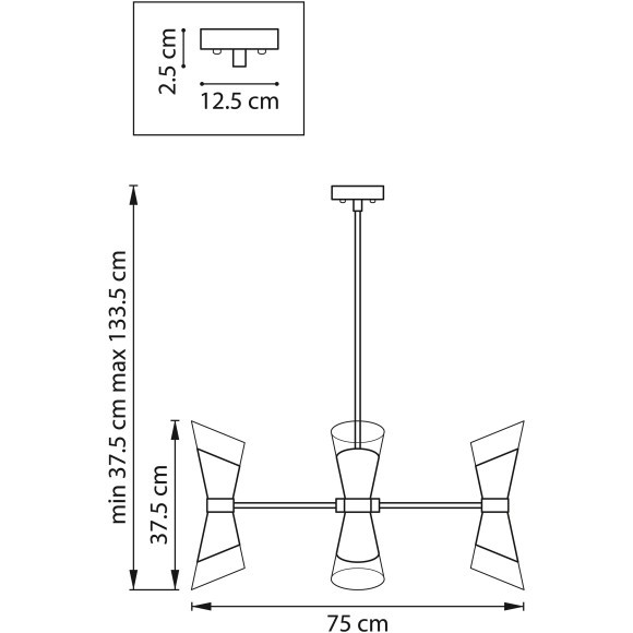 Люстра потолочная Strato Lightstar 817122