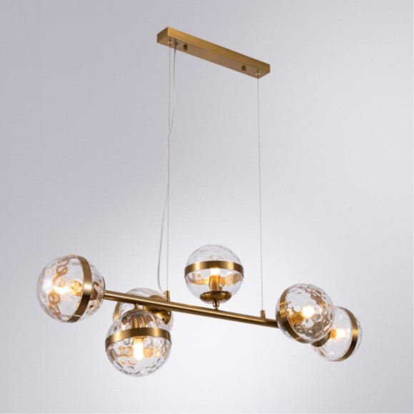 Подвесной светильник линейный Arte Lamp A7770SP-6PB DELACRUA под лампы 6xE14 40W Подвесной светильник линейный Arte Lamp A7770SP-6PB DELACRUA под лампы 6xE14 40W