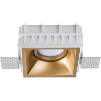 Комплект из светильника и рамки DOMINO QUAD MR16 ЗОЛОТО Domino Lightstar G214503
