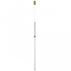 6639/12L HIGHTECH ODL24 металл/античная бронза/белые бусы из акрила Подвесной светильник IP 20 LED 12W 720Лм 3500K 220V MONELLA 6639/12L HIGHTECH ODL24 металл/античная бронза/белые бусы из акрила Подвесной светильник IP 20 LED 12W 720Лм 3500K 220V MONELLA