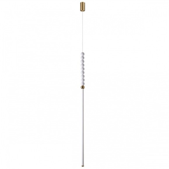 6639/12L HIGHTECH ODL24 металл/античная бронза/белые бусы из акрила Подвесной светильник IP 20 LED 12W 720Лм 3500K 220V MONELLA
