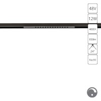 Магнитный трековый светильник LED 4000K 850Lm Arte Lamp OPTIMA 0.1-10V A7476PL-1BK