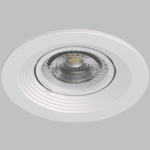 DK3029-WH Встраиваемый светильник, IP 20, 10 Вт, GU5.3, LED, белый, пластик