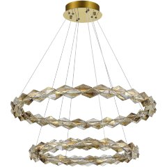 SL6009.203.02 Люстра подвесная ST-Luce Золотистый/Прозрачный,Янтарный LED 1*45W 3000K DIAMANTA SL6009.203.02 Люстра подвесная ST-Luce Золотистый/Прозрачный,Янтарный LED 1*45W 3000K DIAMANTA